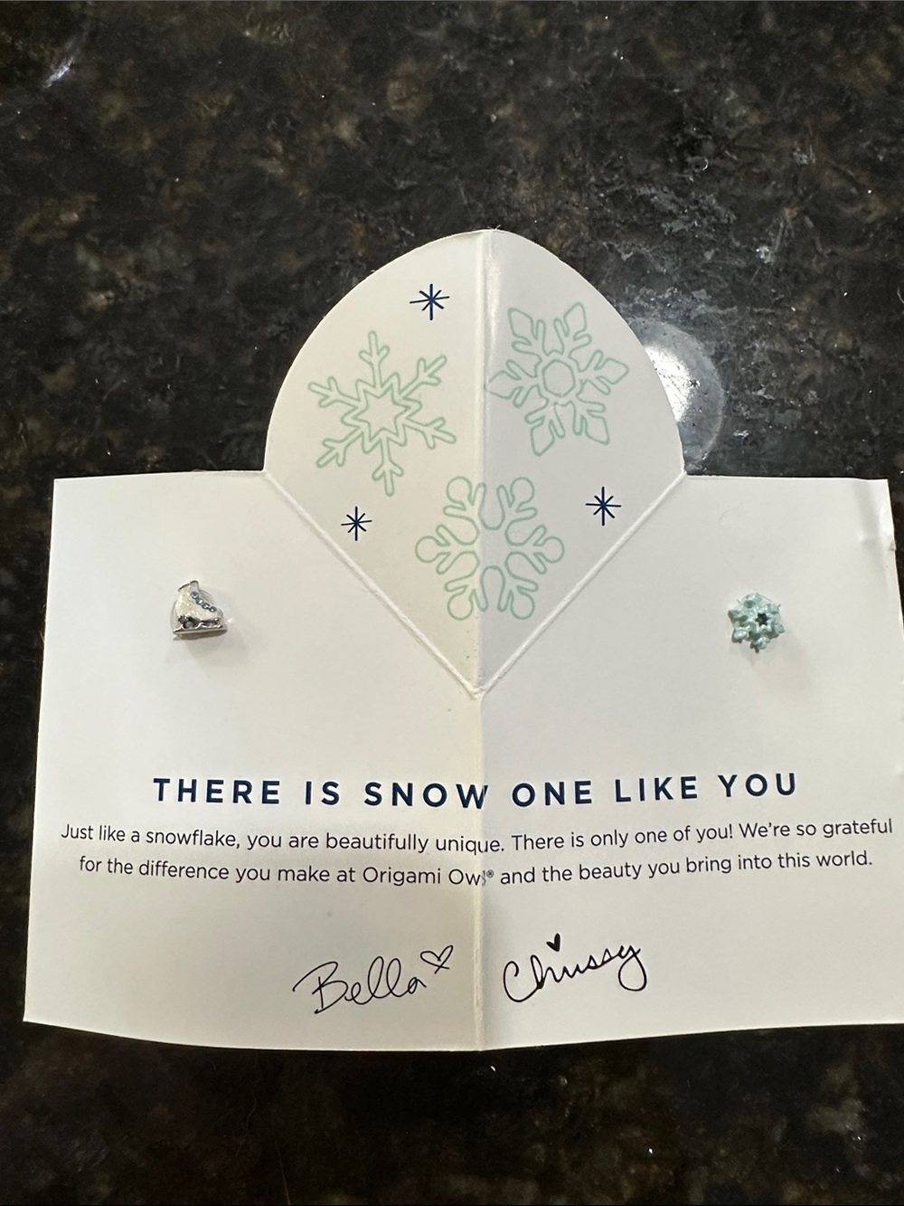 Origami Owl Charm of the Month Club Ice Skate Snowflake Floating Locket Set New